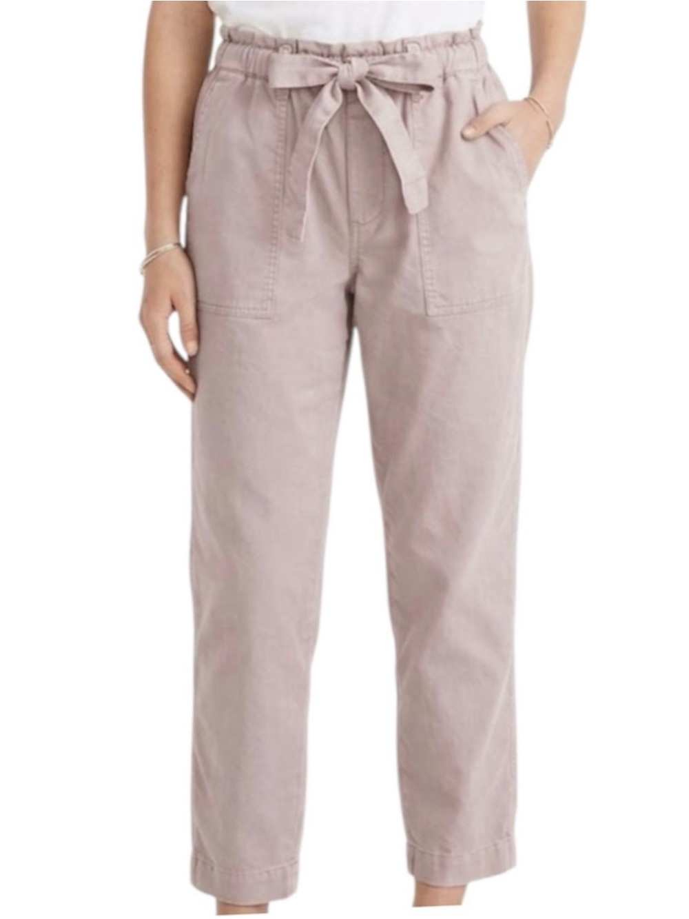 GAP Light Pink Pull-On Pant (Size: Small)